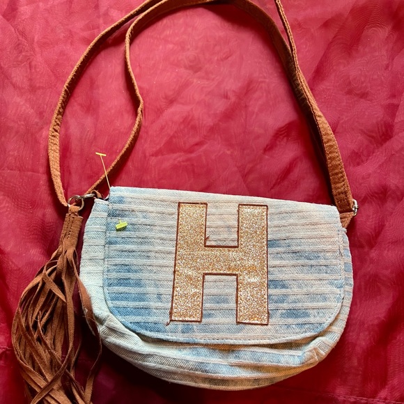 Justice Bags Vintage Justice Faded Denim Shoulder Bag Poshmark